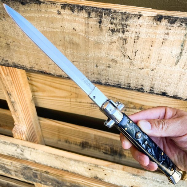 13 Inch Black Pearl stiletto knife image