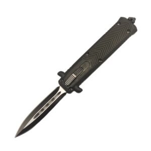 4.15 Inch Italian Stiletto Knife - Black Finish product image