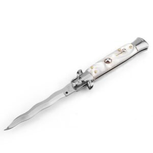 8.75 Inch Italian Stiletto Knife - Collector Finish 58 Kris Blade product image