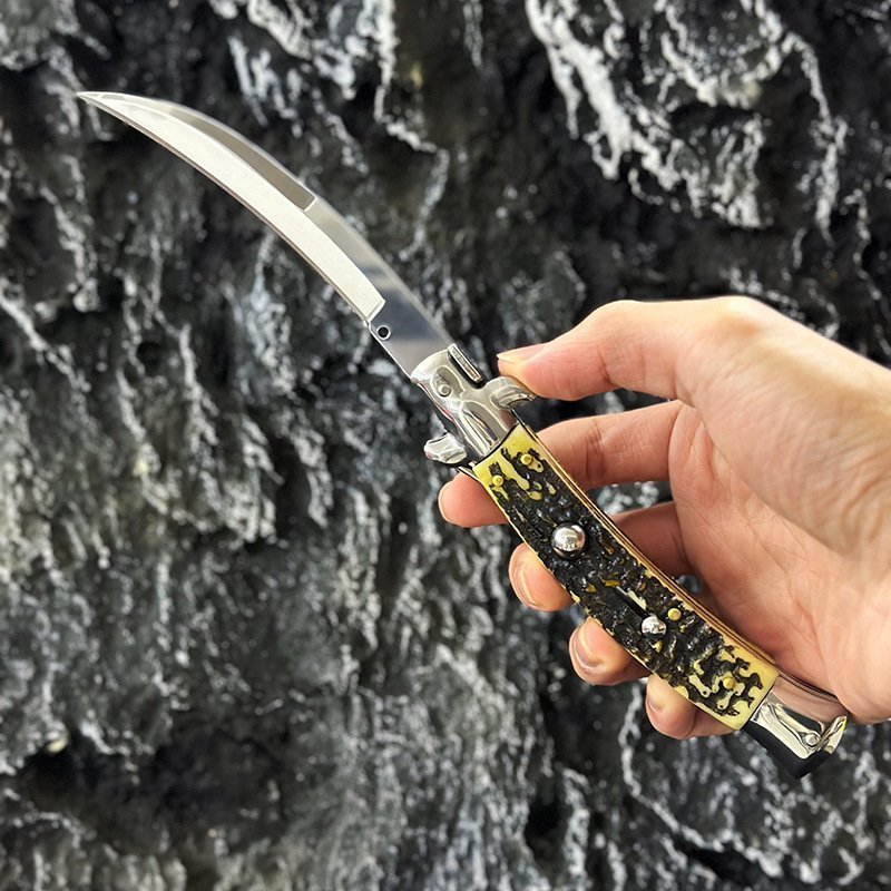 9 Inch Italian Stiletto Knife - Bone Look Finish product image