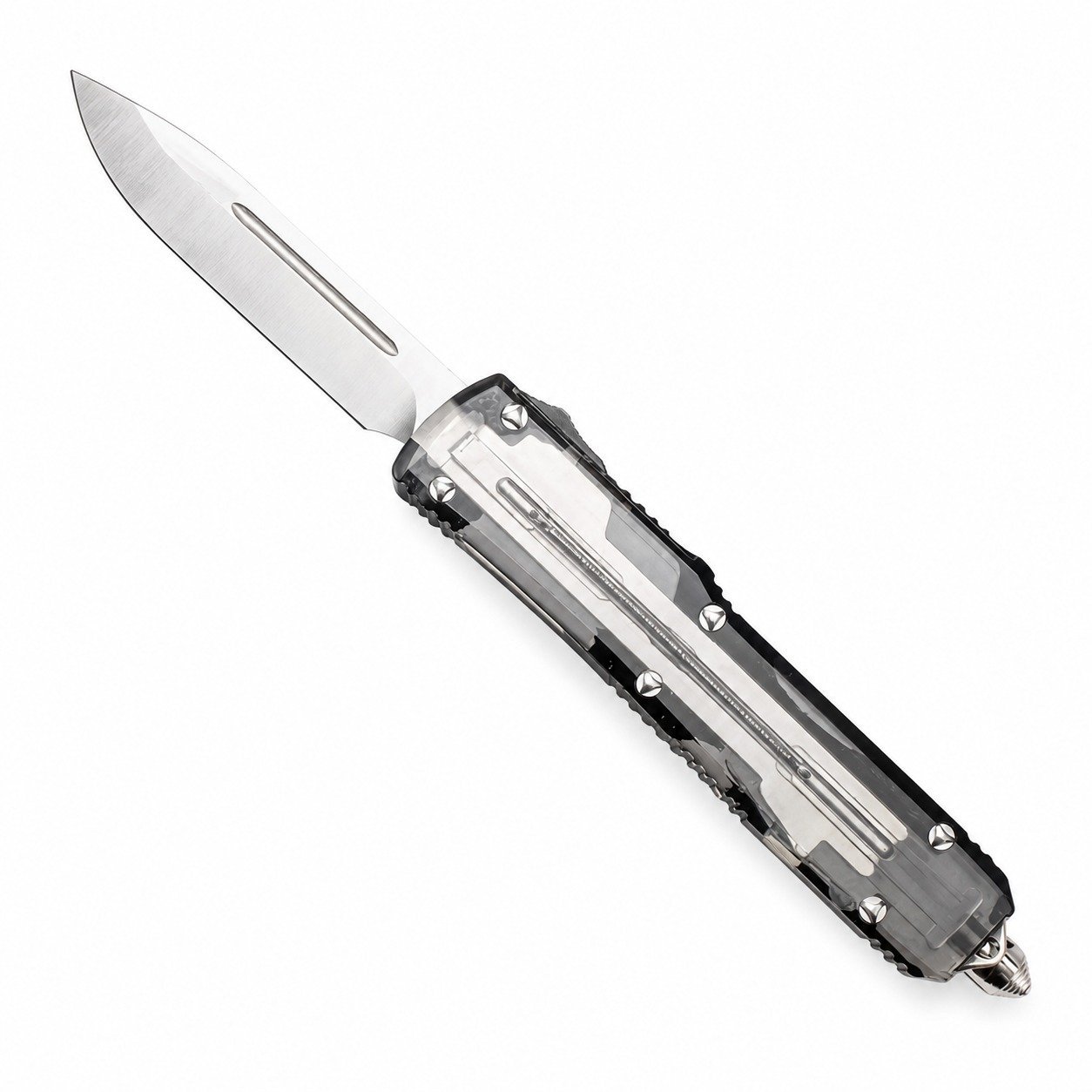 17065-main-white-clean.jpg Clear Handle OTF Knife – Transparent Body