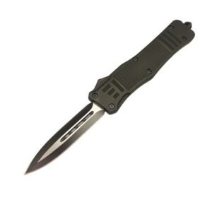 4 Inch OTF Delta Knife – Black Straight Edge