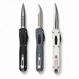 Microtech UT-EX OTF Knife with Dagger-Logo Pocket Clip