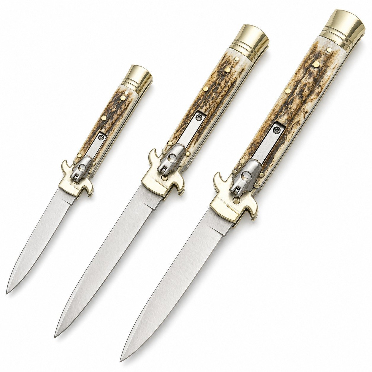 46397-main-white-clean.jpg AKC Leverletto Brass Guard Stag-Horn Side-Opening Knife
