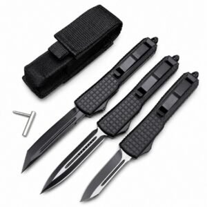 Microtech Navy UT Black-Blade OTF Knife