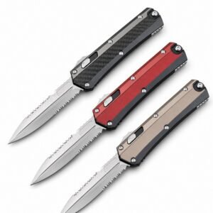 Microtech Snake God Double-Serrated OTF Knife