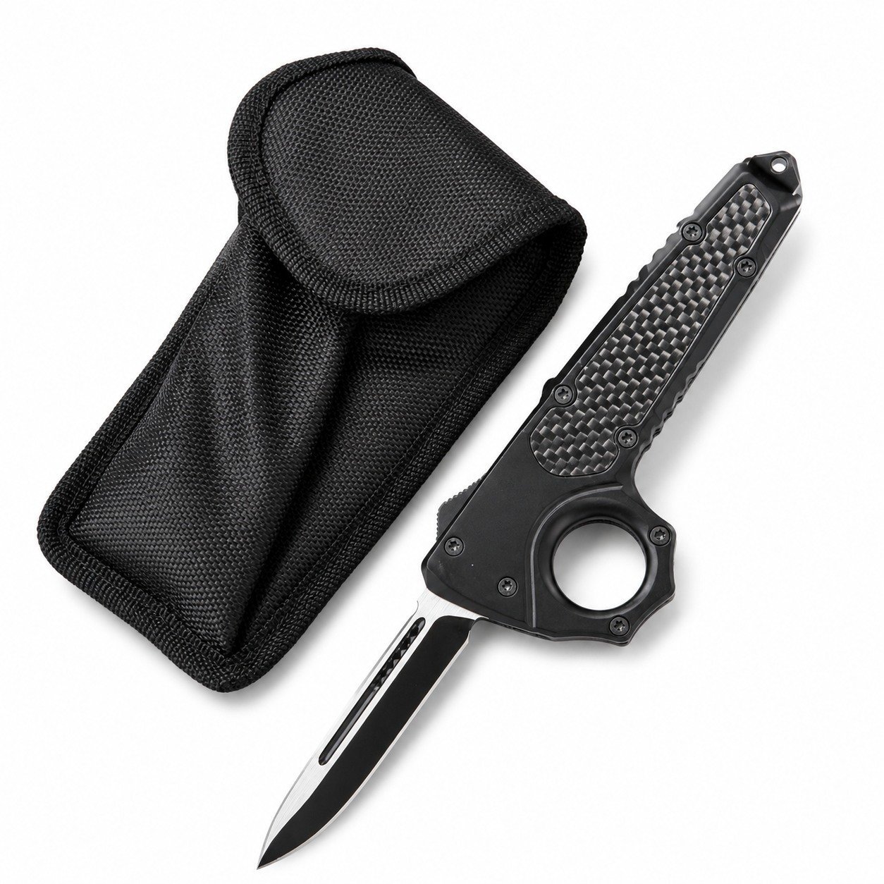 46953-main-white-clean.jpg Microtech Troodon Ring-Handle OTF Knife