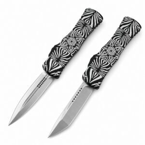 Microtech Hera Goddess Floral Pattern OTF Knife