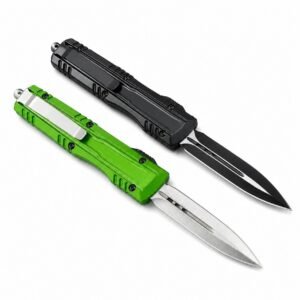 Zinc Handle Microtech Is A Divine Fire OTF Knife