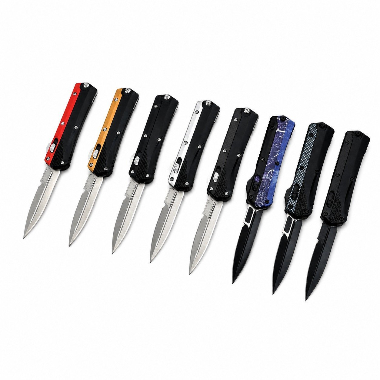 47642-main-white-clean.jpg New Network Dot Zinc-handle Snake God OTF Knife