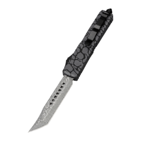 Co-branded Blackwater Damascus OTF Knife
