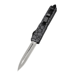 Co-branded Blackwater Damascus OTF Knife