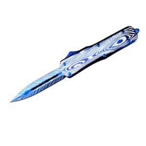 Zinc Handle Dalong Blue Titanium OTF Knife