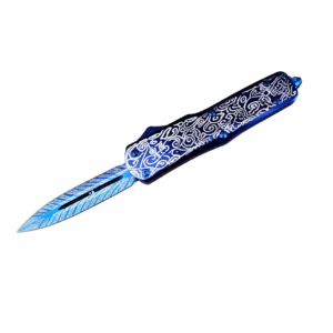 Zinc Handle Dalong Blue Titanium OTF Knife
