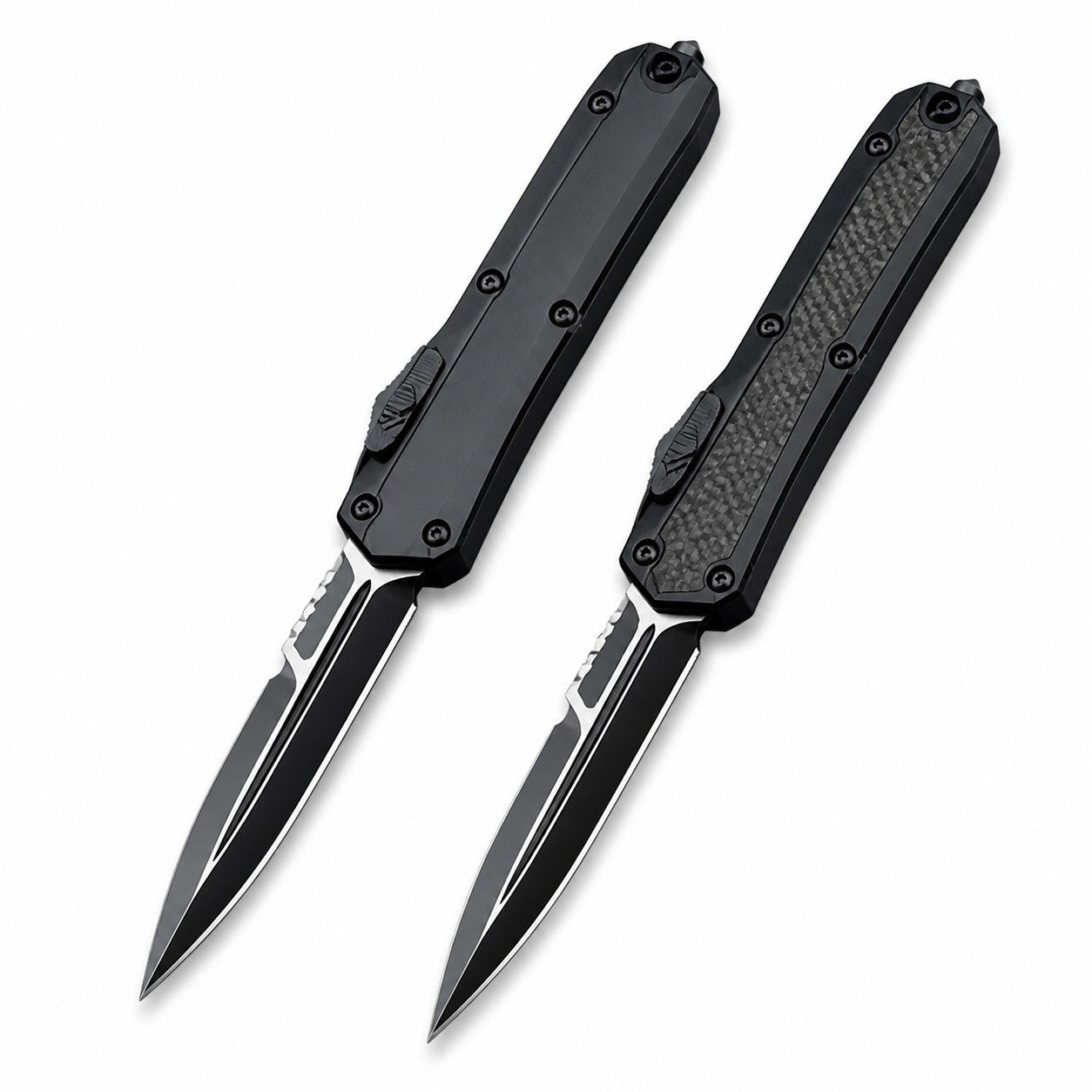 49411-main-white-clean.jpg Microtech: All Black Snake God, Black Blade
