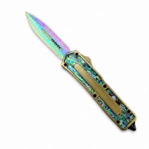 Colored Titanium Baobei Scarab Double-edged OTF OTF Knife