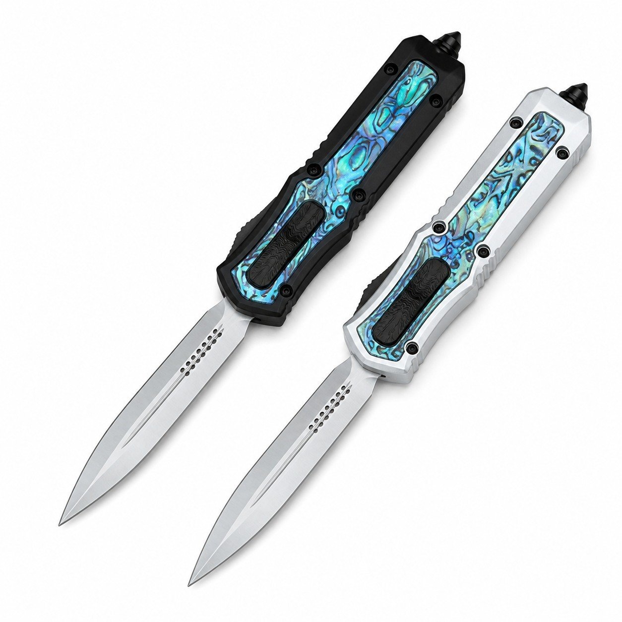 49575-main-white-clean.jpg Butterfly And Abalone Jump Wildly OTF Knife