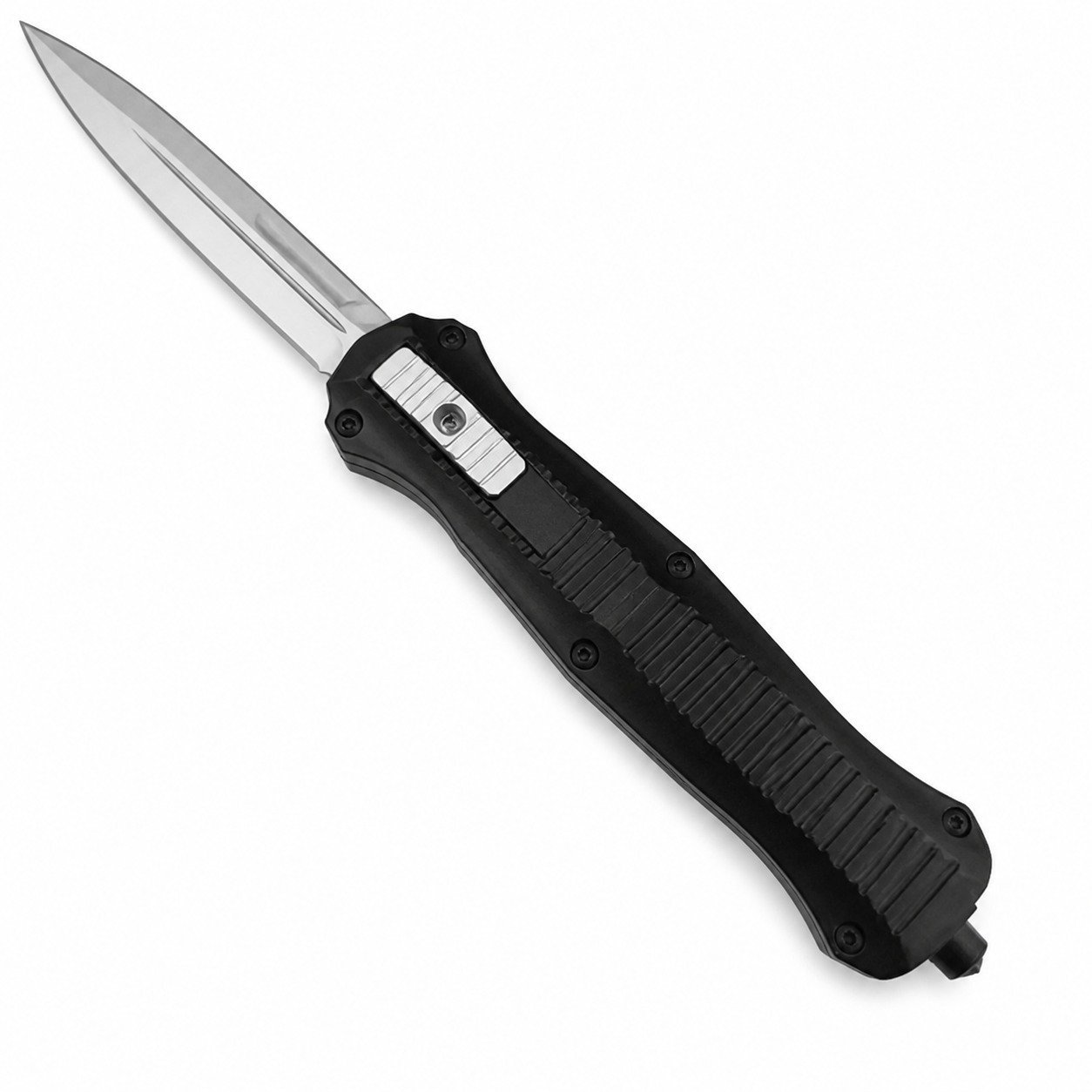 49617-main-white-clean.jpg Butterfly Twin Peaks Straight Out 3200 Black Sand OTF Knife