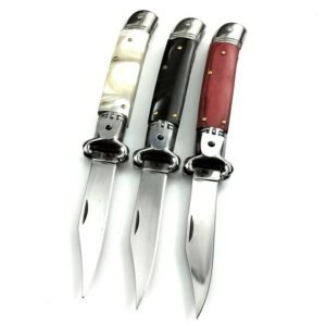 AKC 8-inch Flip Hand Guard Side-Opening Switchblade