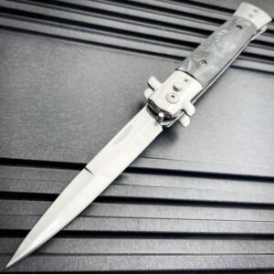 Classic Italian Stiletto Switchblade Knife – Automatic