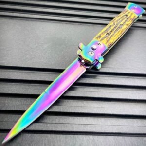 Classic Italian Stiletto Switchblade Knife – Automatic