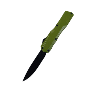 Plain Aluminum Handle OTF Switchblade Knife