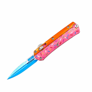 Zinc-handled Mini Snake God Donut OTF Knife