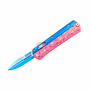 Zinc-handled Mini Snake God Donut OTF Knife