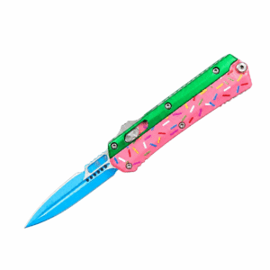 Zinc-handled Mini Snake God Donut OTF Knife