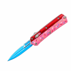 Zinc-handled Mini Snake God Donut OTF Knife