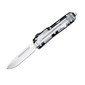 Transparent White Shell OTF Knife