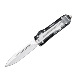 Transparent White Shell OTF Knife