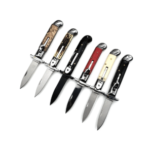 9-inch Flip-top Hand Guards With Curved Tail Side-Opening Switchblade