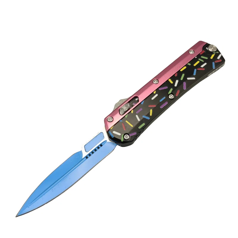 微信图片_20250428153051.webp Sweet Warrior Snake OTF Knife – Pink & Black